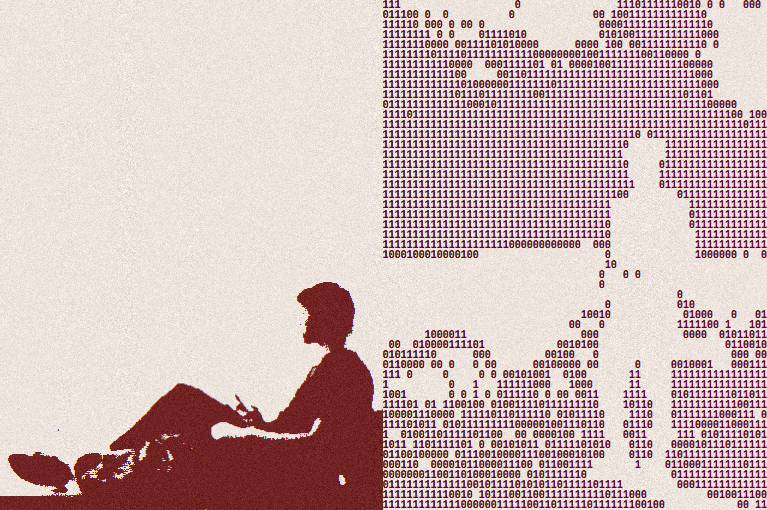 ASCII rendering of the photo