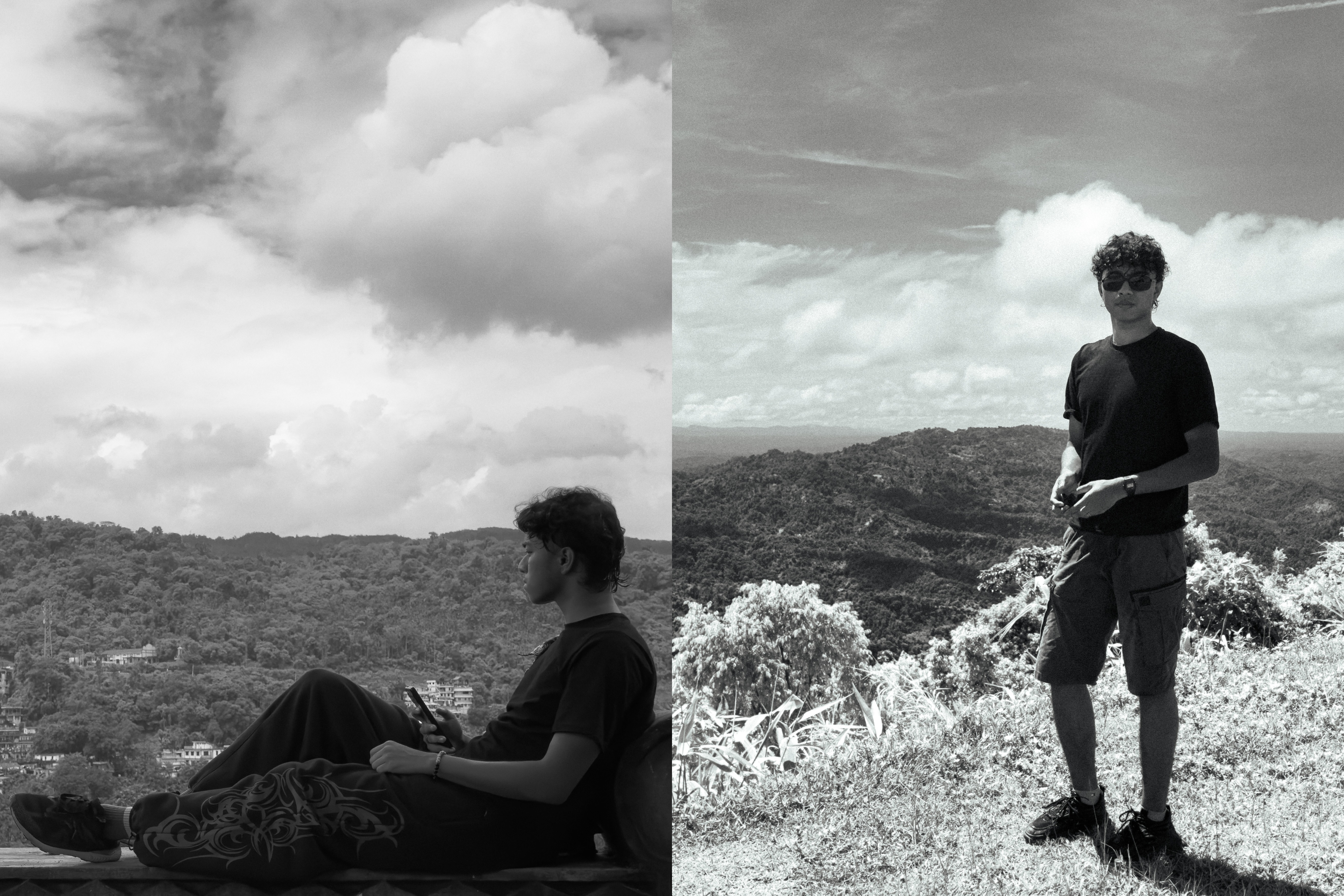 Overlooking the hills
